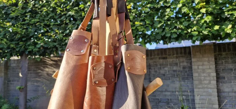 Leren BBQ schort cadeau