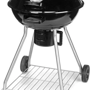 Houtskoolbarbecue op Wielen Ø 56 cm Zwart